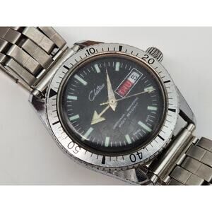 Vintage Chateau 5 ATM Day-Date Diver Watch - Runs